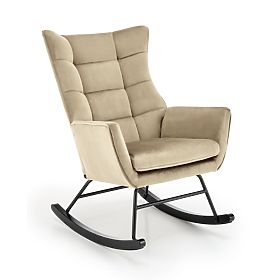 Schaukelstuhl BAZALTO - beige, Halmar