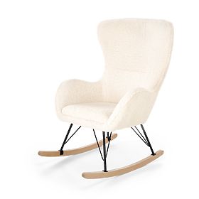 Schaukelstuhl LIBERTO - Creme, Halmar