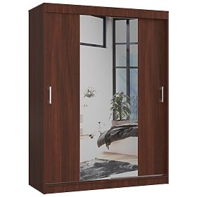 SCHIEBETÜR-SCHRANK 150cm CLP WENGE