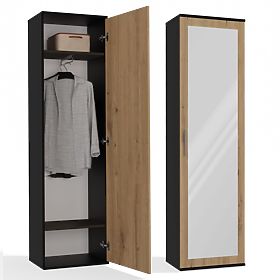 Schrank DUO ANTHRAZIT EICHE ARTISAN