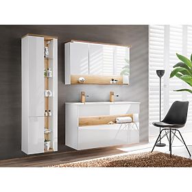 Schrank mit Spiegel 120 cm 3 Türen