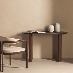 Schreibtisch/Konsole Oriento 120 cm, dunkle Eiche