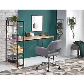 Schreibtisch NARVIK B1 - Sonoma Eiche/Schwarz, Halmar