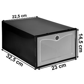 Schuhbox OSLO SCHWARZ Set 10 Stück