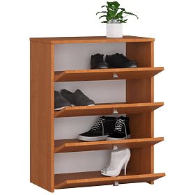 Schuhschrank RUBIN 4 Klapptüren 66 cm - Erle