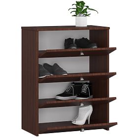 Schuhschrank RUBIN 4 Klapptüren 66 cm - Wenge