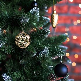 SCHWARZE WEIHNACHTSKUGELN 100 STÜCK KL-21X04, Tutumi