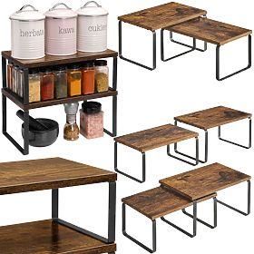 Set aus 2 Bambusregalen GINGER RUSTIC