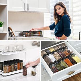 Set aus 24 Gewürzgläsern BAKER