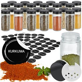 Set aus 24 Gewürzgläsern MARSALA