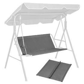 Sitzkissen für Gartenschaukel 120 x 93 cm grau ModernHome