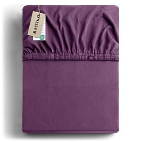 Spannbettlaken AMBER Farbe Lila klassischer Stil Material Jersey 80-90x200 DecoKing