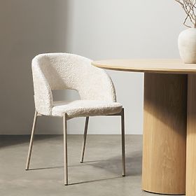 Stuhl mit Öffnung in der Rückenlehne Jazz, hellbeige, lectus