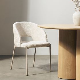 Stuhl mit Öffnung in der Rückenlehne Jazz, hellbeige, lectus