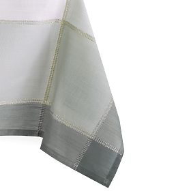 Tischdecke LAVAL Farbe Weiß glattes Motiv klassisch 130x160 ameliahome