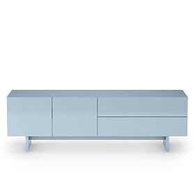 TV-Schrank Glim, rauchblau, glänzend