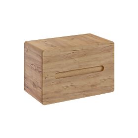 Unterschrank für Aufsatzwaschbecken 80 cm 2 Schubladen