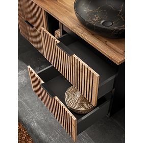 Unterschrank für Waschbecken 80cm 2 Schubladen