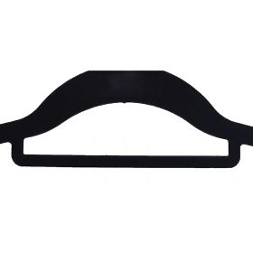 Velours-Kleiderbügel Maxi Set 10 Stück - schwarz