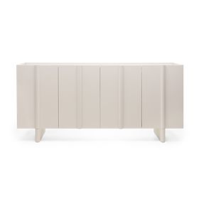 Vierflügelige Kommode Moss in Kaschmir, abgerundet