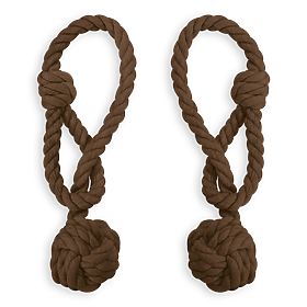 Vorhänge - Zubehör DAUPHIN Farbe Braun ameliahome