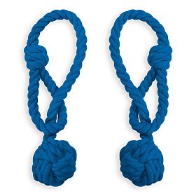 Vorhänge - Zubehör DAUPHIN Farbe Indigo ameliahome