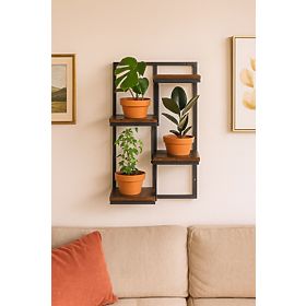 Wandblumenständer Regal für Blumen Dekoration 4 Ebenen Loft ModernHome