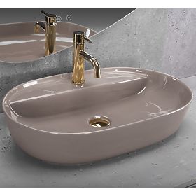 Waschbecken REA Aura 61 Beige Glänzend