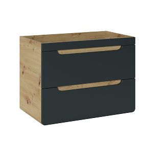 Waschtischunterschrank 80 cm 2 Schubladen