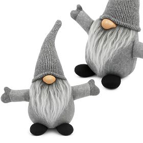 Weihnachtself 35 cm YX045 GRAU