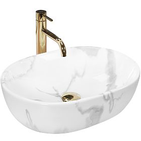 Zeitloses Waschbecken REA Amelia Marmo Shiny, Rea
